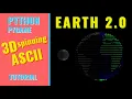 3D ASCII Spinning Earth with Moon Tutorial