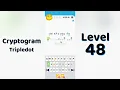 Cryptogram Tripledo Level 48 Solutions Logic Puzzle Game Mini Boss