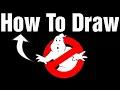 How To Draw The Ghostbusters Logo Speed Drawing