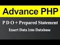 Insert Data into Database using PDO with Prepared Statement in PHP Hindi