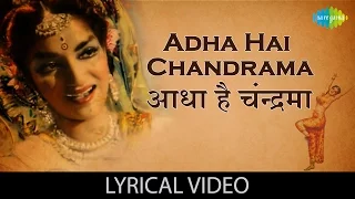 adha hai chandrama with lyrics 