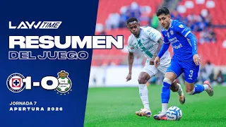 RESUMEN Y GOL: Cruz Azul 1-0 Santos | Paradela da el triunfo agónico | Liga MX | Layvtime