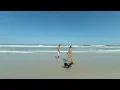 Daytona Beach passerbys with dog