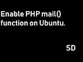 Enable PHP mail function on Ubuntu
