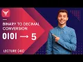 Competitive Coding in JavaScript Binary To Decimal Conversion