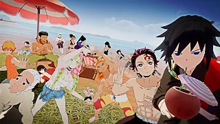 Kimetsu no yaiba PARODIA: 😈► VACACIONES en la PLAYA🌴