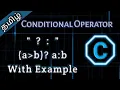 19 Conditional Operator in C Tamil Pro Techniques
