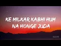 Yeh Raaten Yeh Mausam (Lyrics) -  Sanam ft. Simran Sehgal  🎵
