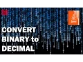 JAVA EXERCISES Binary to decimal conversion