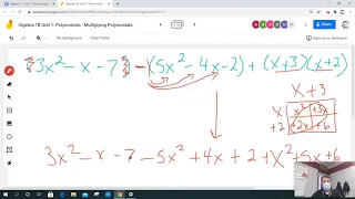 Algebra 2B Multiplying Polynomials Example 18