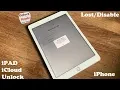 Factory Reset iCloud Locked iPad And Remove iCloud Account iPhone iOS 6 7 8 9 10 11 12
