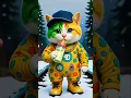 Download Lagu Cute cat wearing a cape is drinking milk and dancing 🍼😻 #catvideos #cartoon #dudidudidam #cat