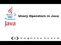 Java Increment Decrement Unary Operators Java Cognize Learn