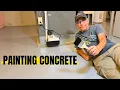 How to Paint a Concrete Basement Floor Simple DIY That Makes a Big Difference