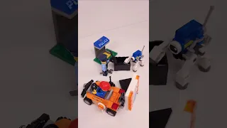 UNRELEASED LEGO City Police Robot Unit (30587) vs Road Worker (30357) #shorts @TopBrickBuilderLite