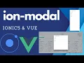 Creating modal in Ionic5 and Vue