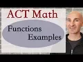 ACT Math Functions Examples