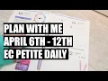 Erin Condren Plan With Me Petite Daily Planner Easter Week With a Guest My Cat