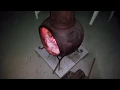 37 clay KD chiminea with iron stand from the home depot