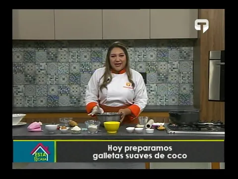 Hoy preparamos galletas suaves de coco