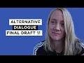 Alternative Dialogue in Final Draft 11