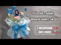 Viral bouquet round tutorial | teacher's day bouquet 1 cellophane