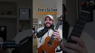 EASY Ukulele Tutorial For THAT S SO TRUE By Gracie Abrams Shorts 