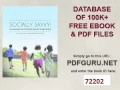Socially Savvy An Assessment and Curriculum Guide for Young Children