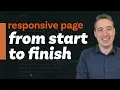 Coding a responsive webpage from start to finish