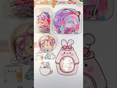 친구들 모임 있는 날! 뭐 입지? #cute #paperdolls #shorts #종이구관 #종이인형