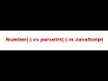 Number - VS parseInt - in JavaScript