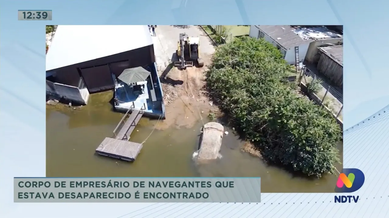 Corpo de empresário de Navegantes que estava desaparecido é encontrado