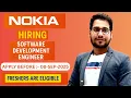 Nokia Hiring Software Development Engineer Freshers Eligible Big MNC Opportunity 2025