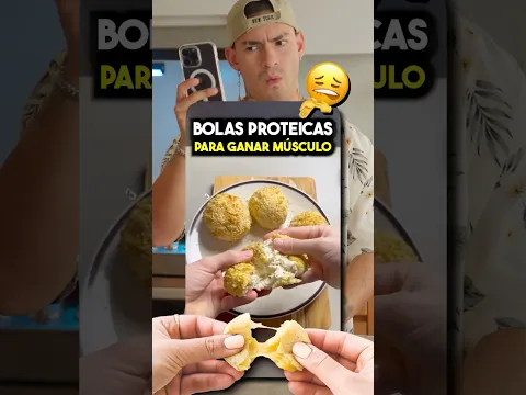 💪🏼BOLAS PROTEICAS Para GANAR MÚSCULO ¿Saben Bien? Probando Receta Fit Viral 🍗🔥🧀