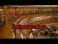 What does autonomous mean