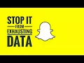 How to STOP Snapchat from Exhausting Data Save Battery Life Android Tips and Tricks