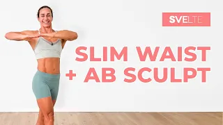 Slim Waist & Ab Sculpt | All Standing, Fat Burning Exercises, No Equipment (At Home)