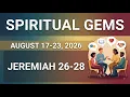 SPIRITUAL GEMS AUGUST 17-23 2026 JEREMIAH 26-28 MIDWEEK MEETING JEHOVAH S WITNESSES WEEK