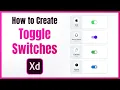 How to create a working Toggle Switches using Component States in Adobe XD