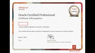 OCP Oracle Certified Professional Java SE 17 Developer LIVE