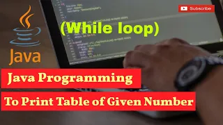 Java Program to make Multiplication Table by using While Loop Console bee