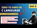 Day 8 - Bit wise Operator Explicit Type conversion Zero to Hero in C language Live Course FREE