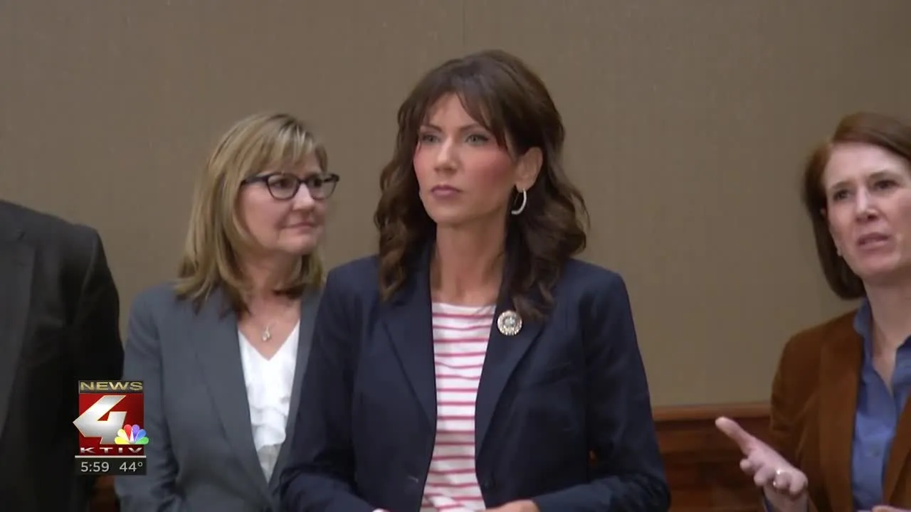 Gov. Kristi Noem announces all South Dakota public schools will be closed starting next week
