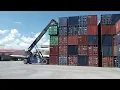 Sifting Container Using Kalmar Reach Stacker DRF450