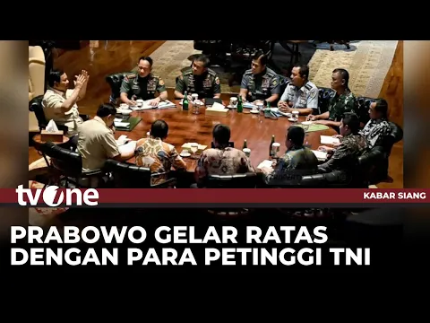 Presiden Prabowo Panggil Pimpinan TNI di Hambalang