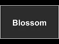 Blossom Pronunciation Blossom Meaning How to Pronounce Blossom Correctly