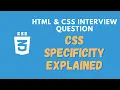 4 Understand CSS Specificity Rules for Selectors Classes Id and Elements - CSS Question