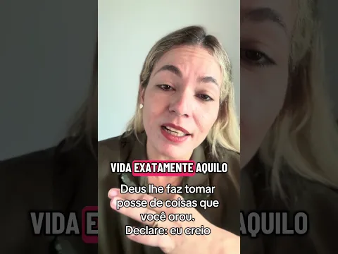 Deus lhe faz tomar posse de coisas que você orou. Declare: eu creio