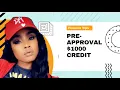 Get pre-qualified instantly 1000 credit line for bad credit
