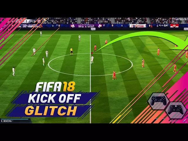 FIFA 18 How To Score Directly From KICK OFF TUTORIAL / THE KICK OFF GLITCH in FIFA 18